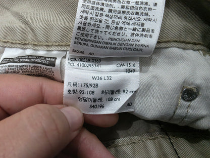 Pantalon Recto Levis 559 36x32 Beige Oscuro