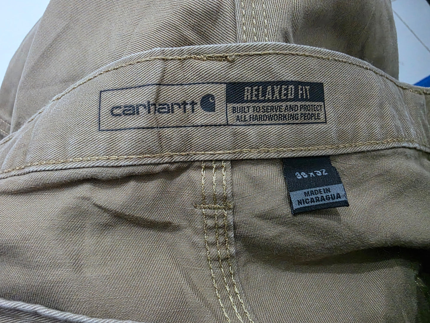 Pantalon Relaxed Fit Carhartt 38x32 Cafe