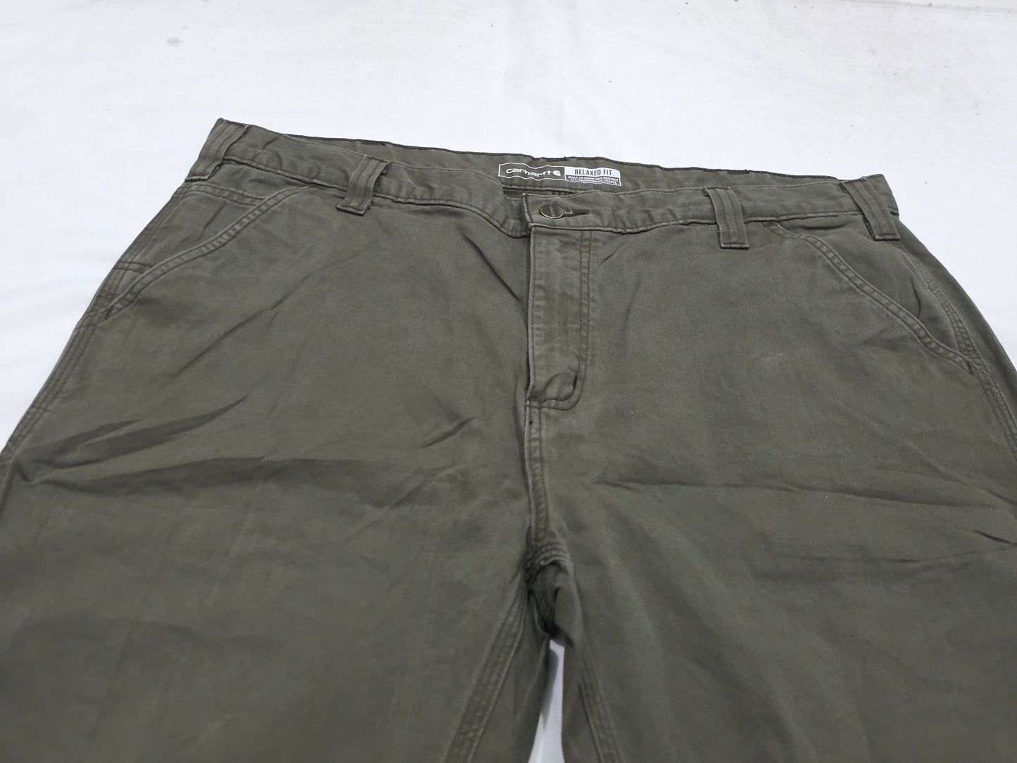 Pantalon Relaxed Fit Carhartt 38x32 Verde (Usado)