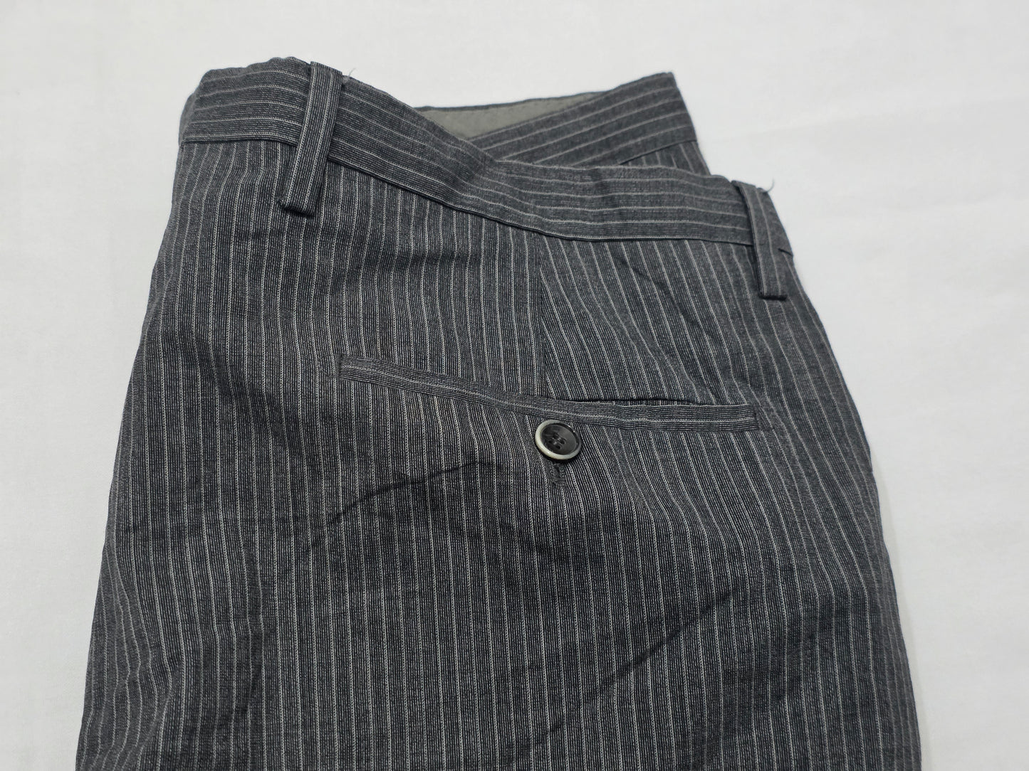 Pantalon Recto Hugo Boss 40r Gris Lineas