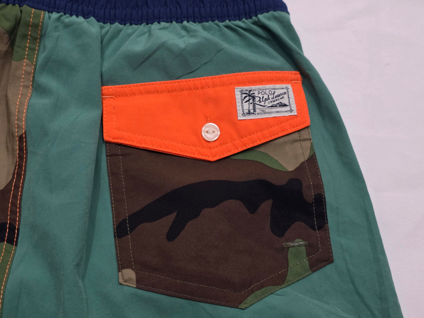 Bermuda Ralph Lauren Chico S Naranja Verde