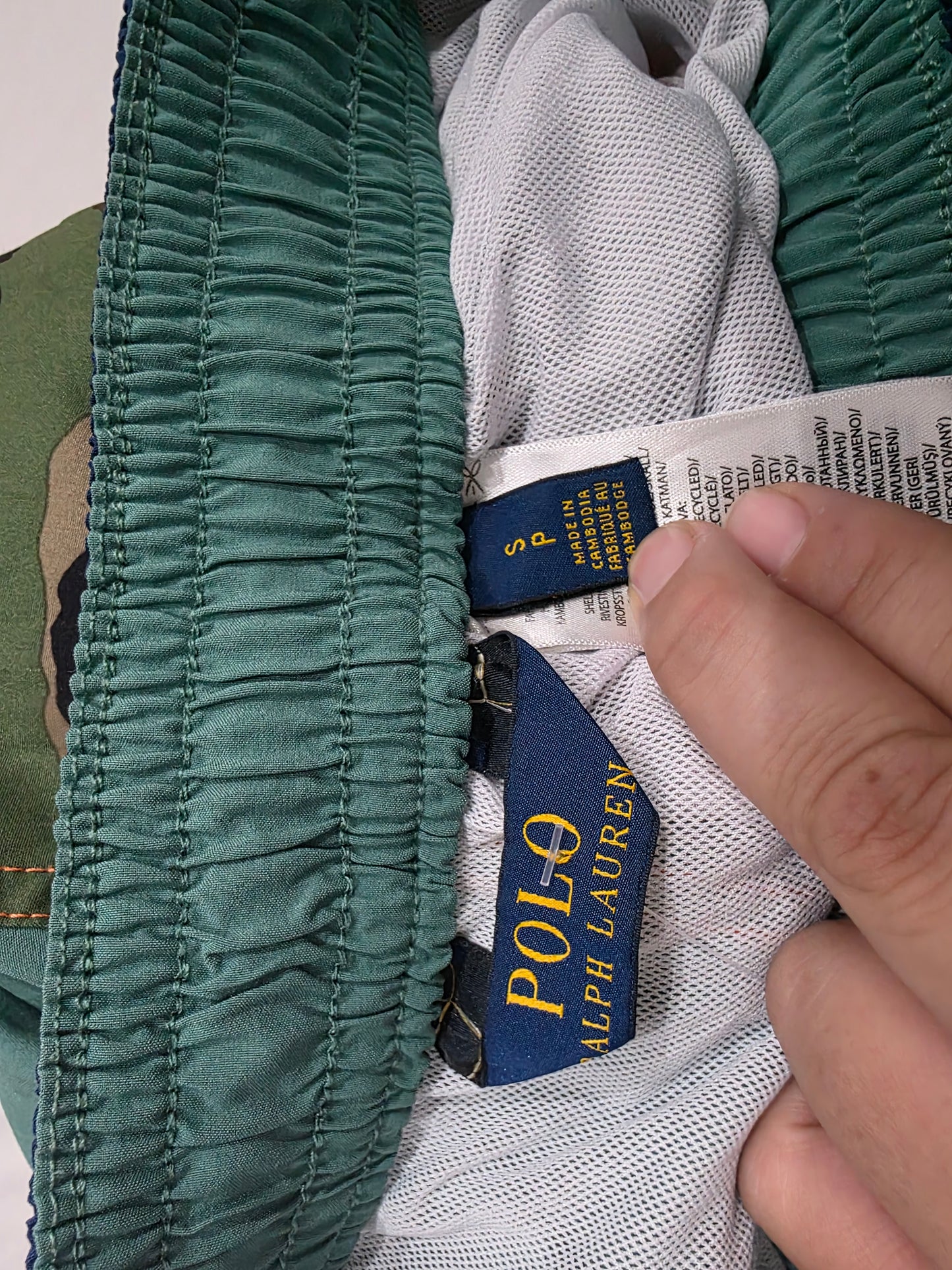 Bermuda Ralph Lauren Chico S Naranja Verde