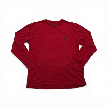 Playera Manga Larga Ralph Lauren Chico S Rojo
