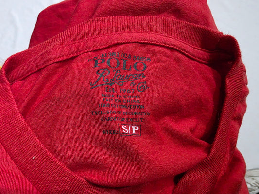 Playera Manga Larga Ralph Lauren Chico S Rojo