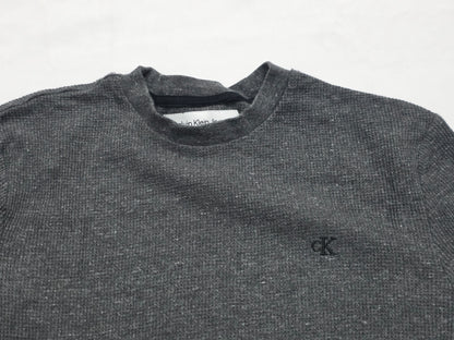 Playera Manga Larga Calvin Klein Chico S Gris