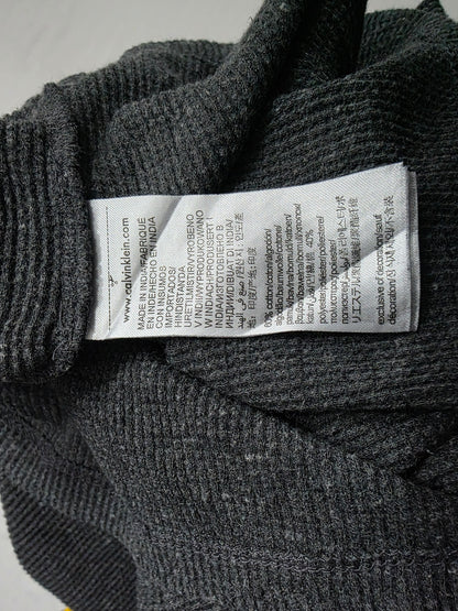 Playera Manga Larga Calvin Klein Chico S Gris