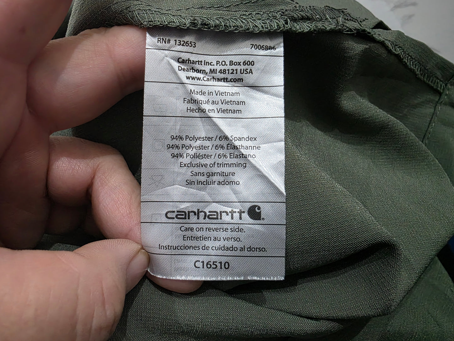 Playera Modern Fit Carhartt Mediana M Verde