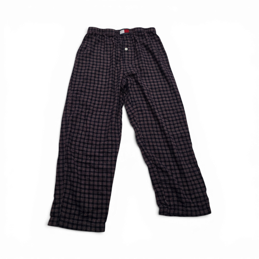 Pijama Tommy Hilfiger Mediana M Cuadro Vino Y Azul