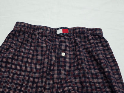 Pijama Tommy Hilfiger Mediana M Cuadro Vino Y Azul
