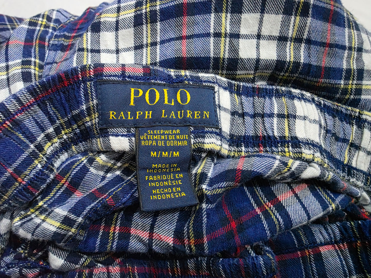 Pijama Ralph Lauren Mediana M Azul Cuadros