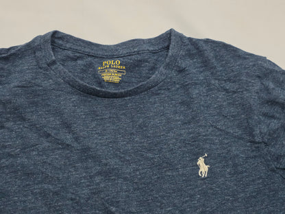 Playera Manga Larga Ralph Lauren Mediana M Azul Pony Blanco