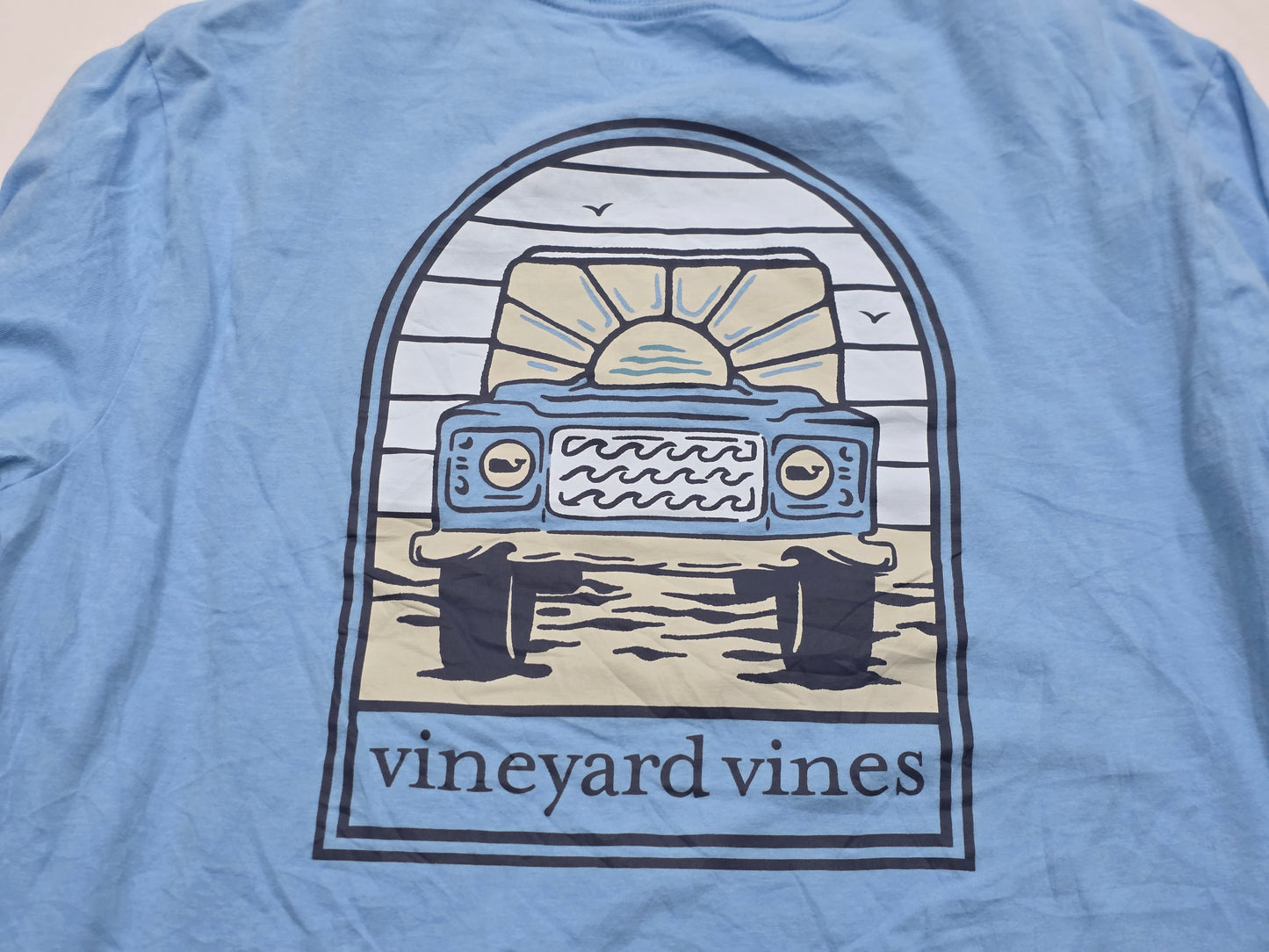 Playera Manga Larga Vineyard Vines Mediana M Azul Cielo
