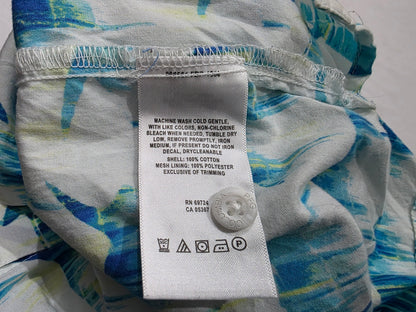 Camisa Manga Corta Columbia Mediana M Blanca Y Azul