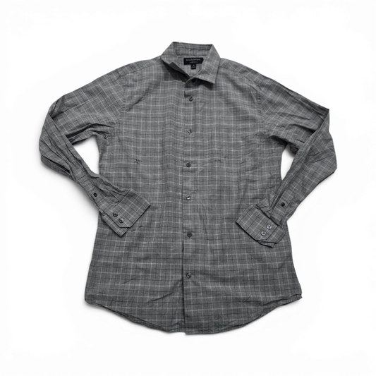 Camisa Banana Republic Mediana M Cuadro Gris