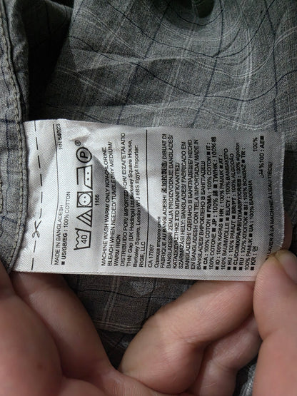 Camisa Banana Republic Mediana M Cuadro Gris