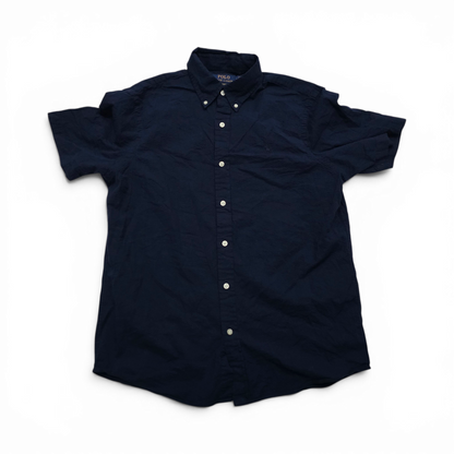 Camisa Manga Corta Ralph Lauren Mediana M Azul