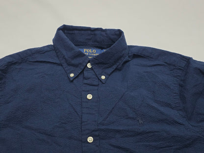 Camisa Manga Corta Ralph Lauren Mediana M Azul