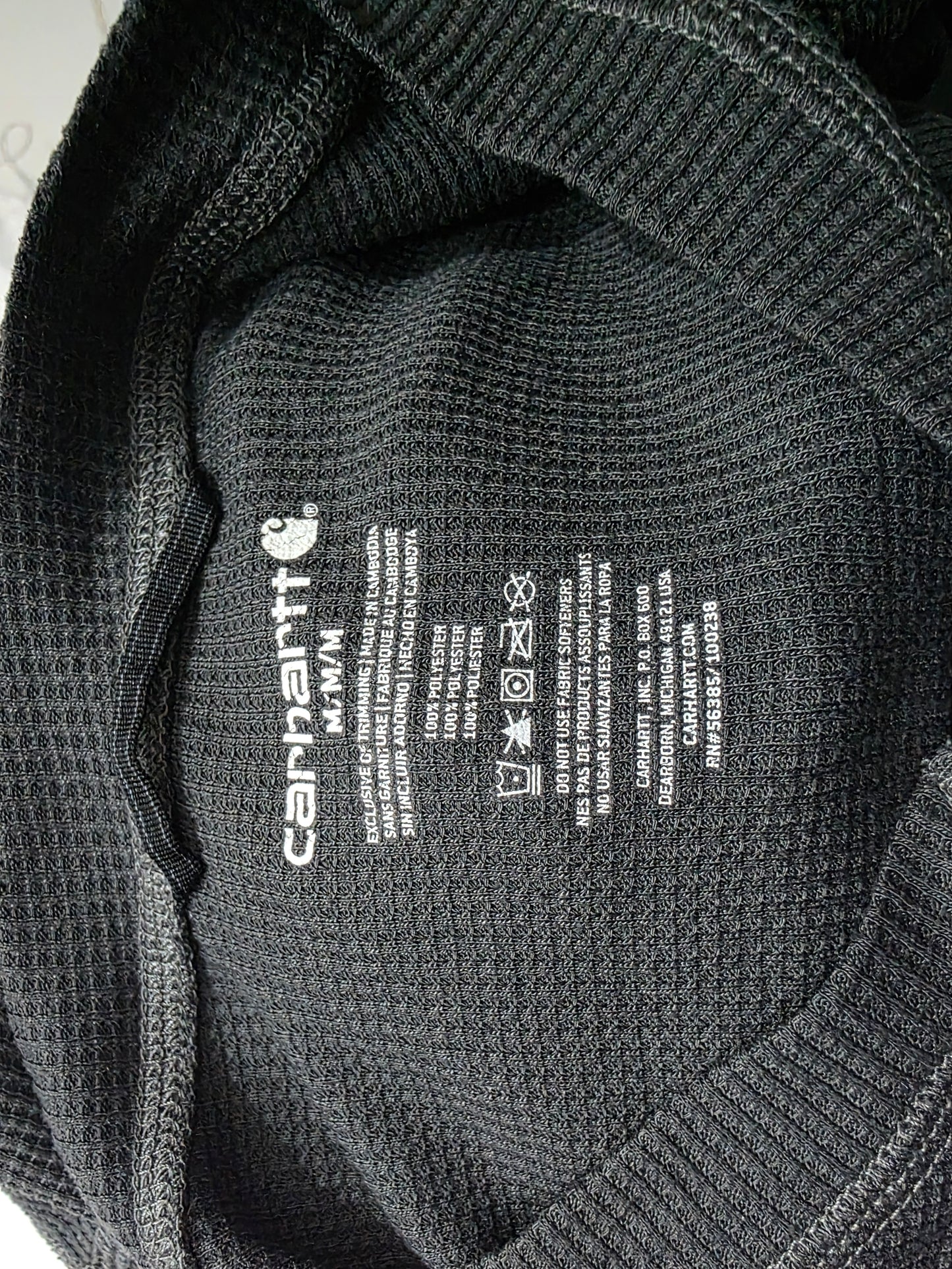 Playera Manga Larga Carhartt Mediana M Gris