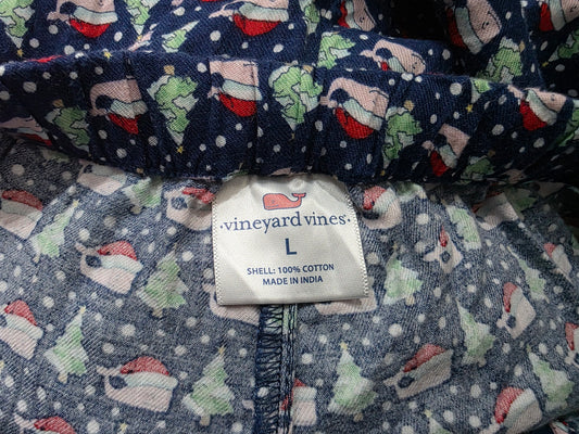 Pijama Vineyard Vines Grande L Azul Navidad