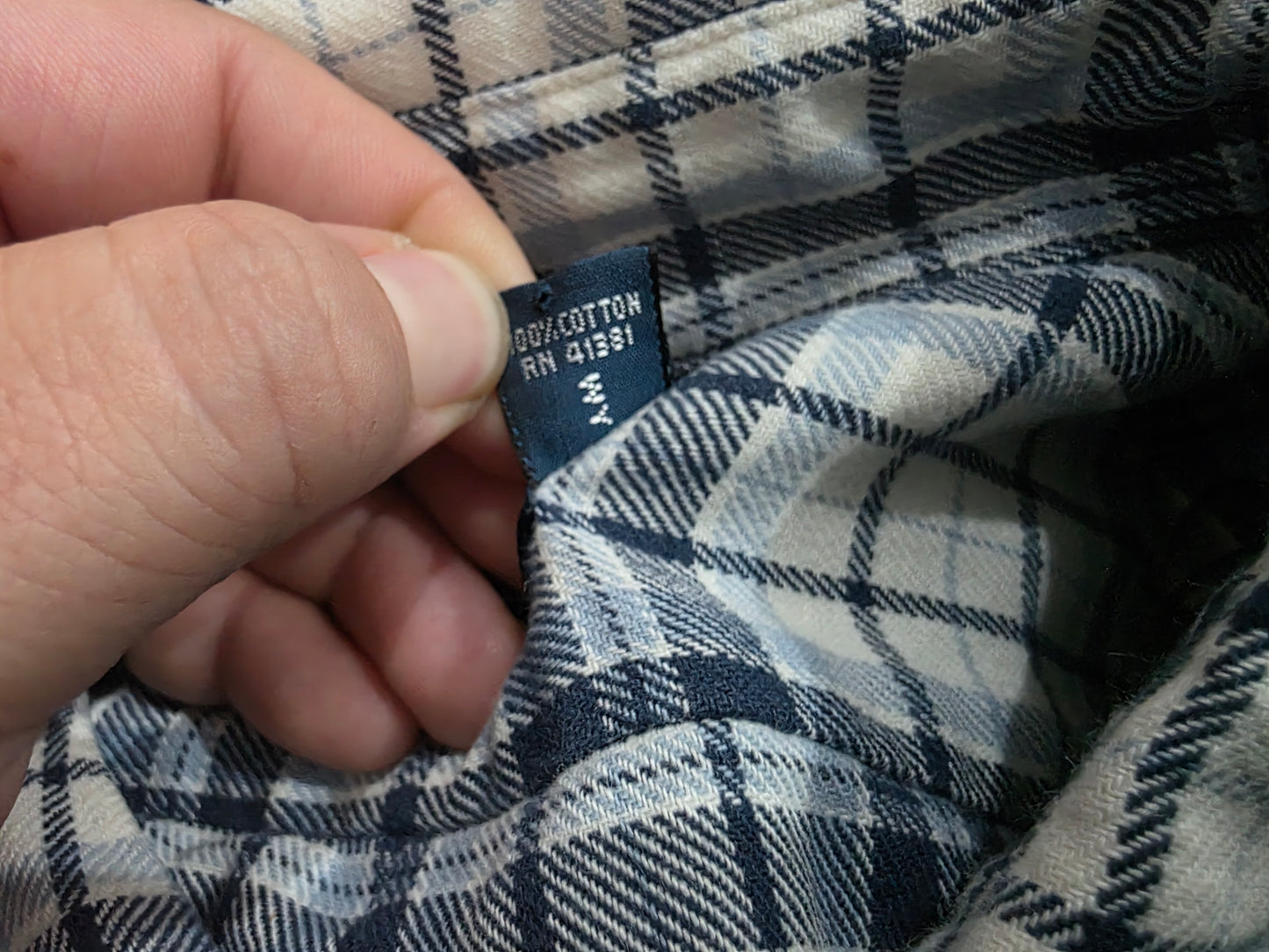 Camisa Ralph Lauren Grande L Azul Y Beige Cuadro Franela