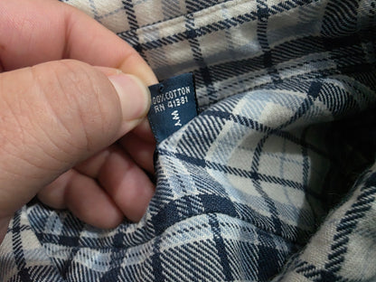 Camisa Ralph Lauren Grande L Azul Y Beige Cuadro Franela