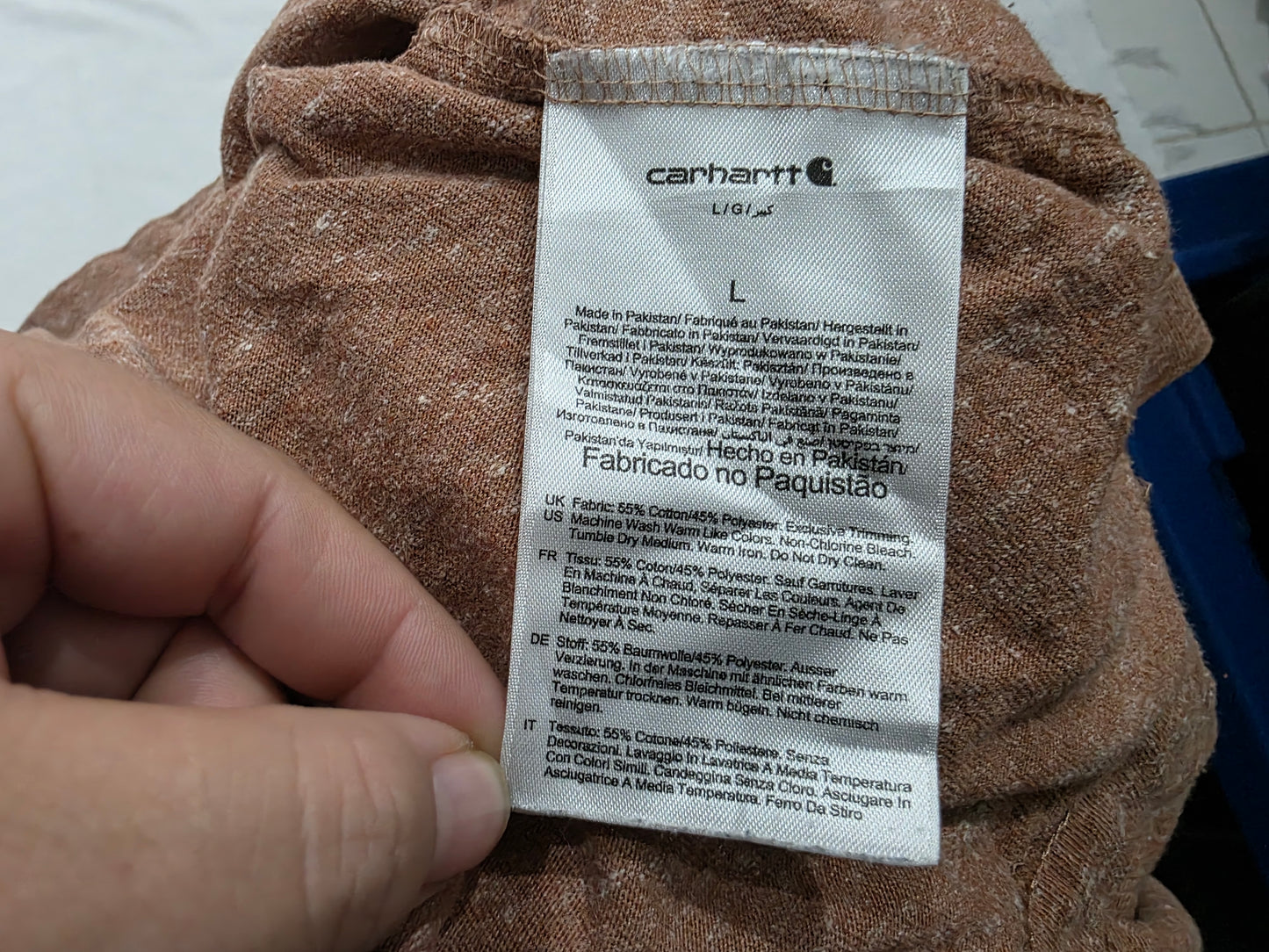 Playera Loose Fit Carhartt Grande L Naranja Oscuro