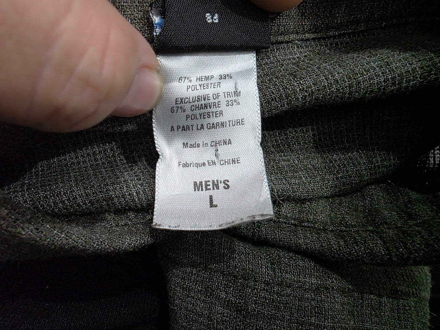 Camisa Patagonia Grande L Gris