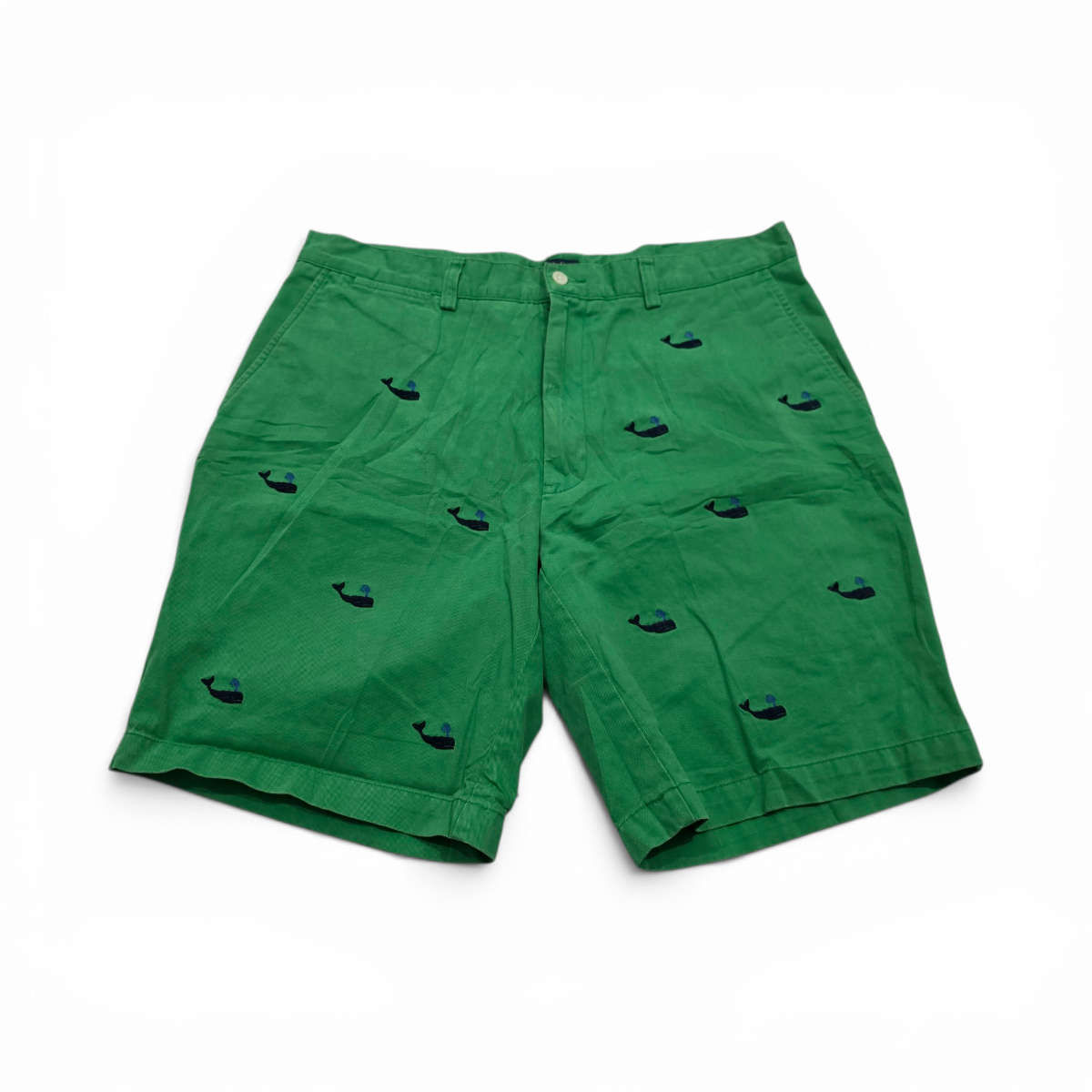 Bermuda Ralph Lauren Talla 36 Verde Deslavado Ballenas