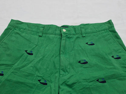 Bermuda Ralph Lauren Talla 36 Verde Deslavado Ballenas