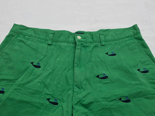 Bermuda Ralph Lauren Talla 36 Verde Deslavado Ballenas