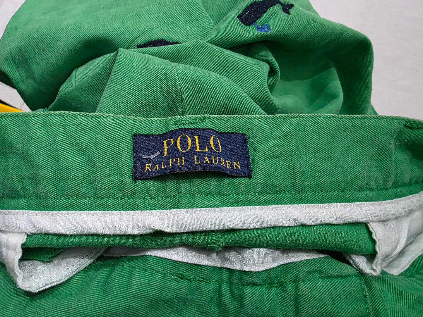 Bermuda Ralph Lauren Talla 36 Verde Deslavado Ballenas