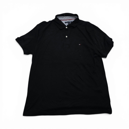 Playera Polo Custom Fit Tommy Hilfiger Grande L Negro