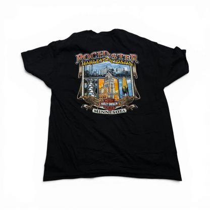 Playera Harley Dvidson Grande L Negro Rochester Minnesota