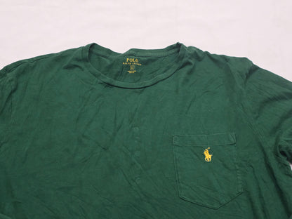 Playera Manga Larga Ralph Lauren Grandel Verde Pony Amarillo