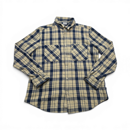 Camisa Gruesa The North Face Grande L Beige Y Azul