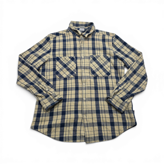 Camisa Gruesa The North Face Grande L Beige Y Azul