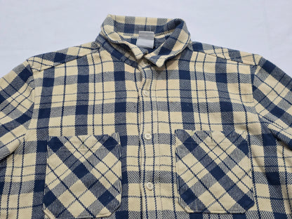 Camisa Gruesa The North Face Grande L Beige Y Azul