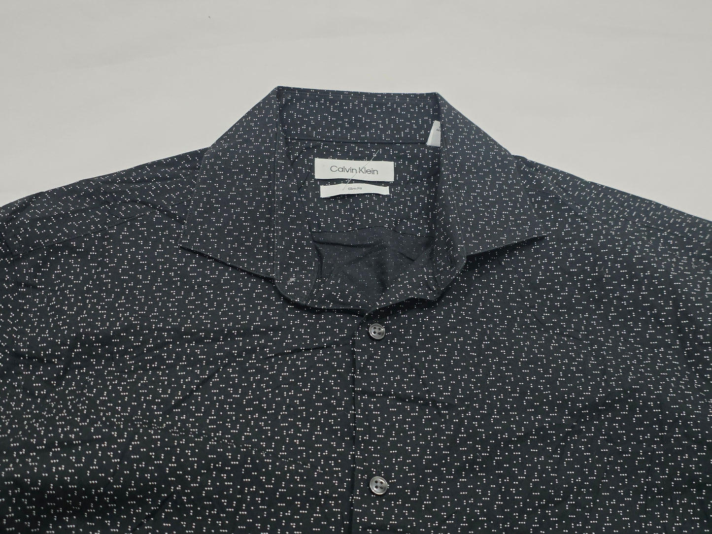 Camisa Calvin Klein Grande L Negro Puntos