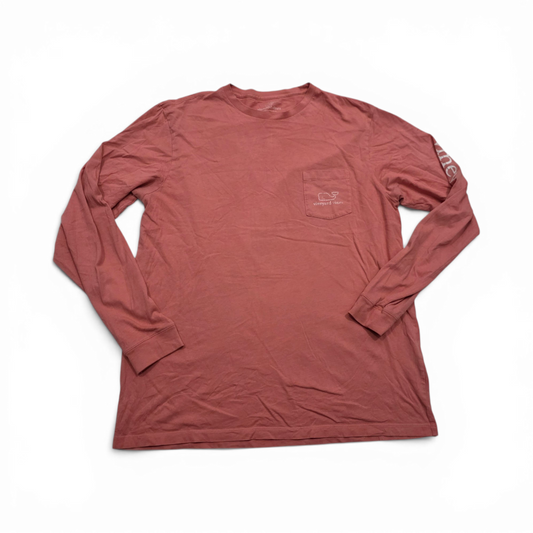 Playera Manga Larga Vineyard Vines Grande L Coral