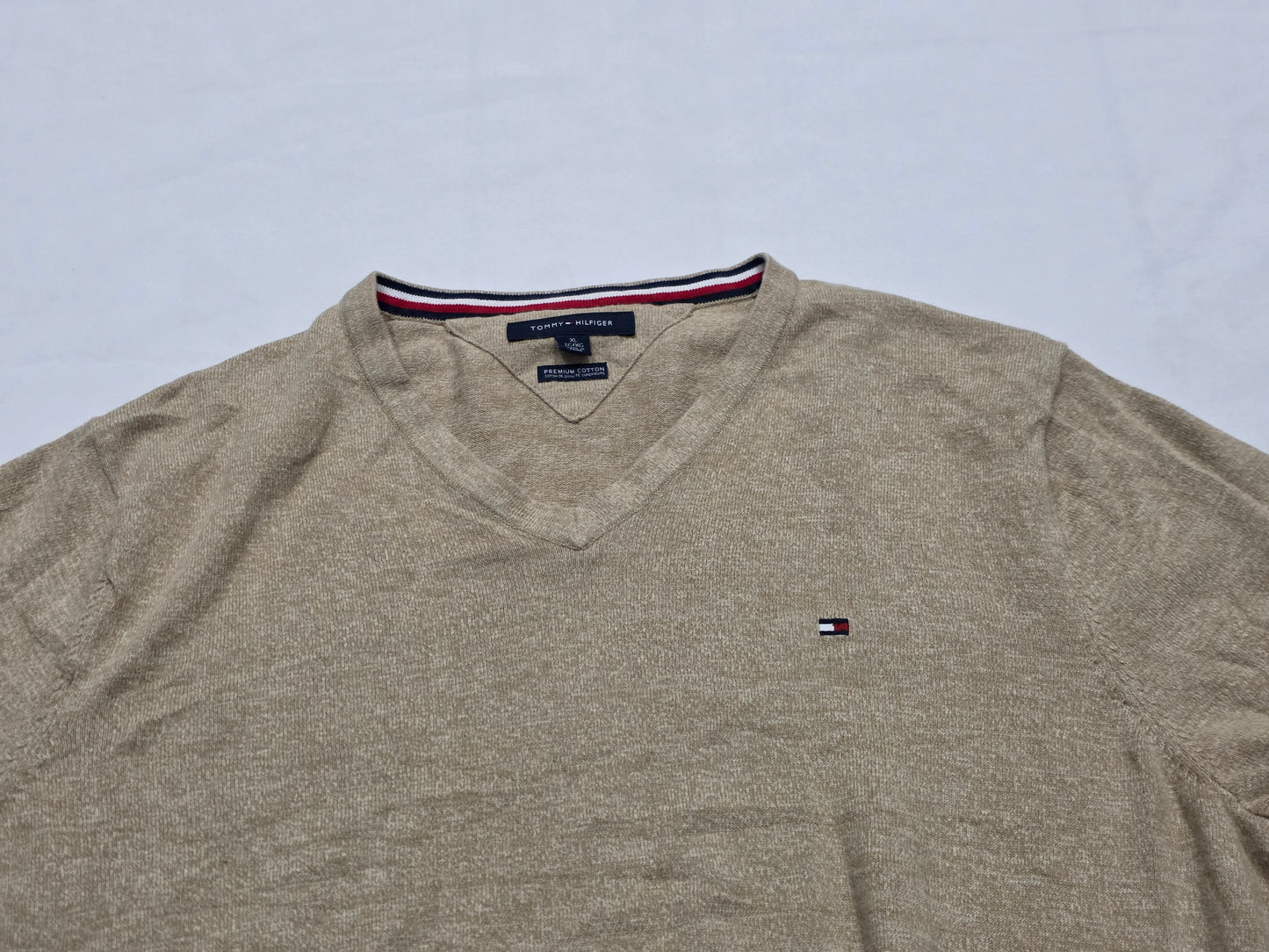 Sueter Tommy Hilfiger Xgrande Xl Cafe Algodon Premium
