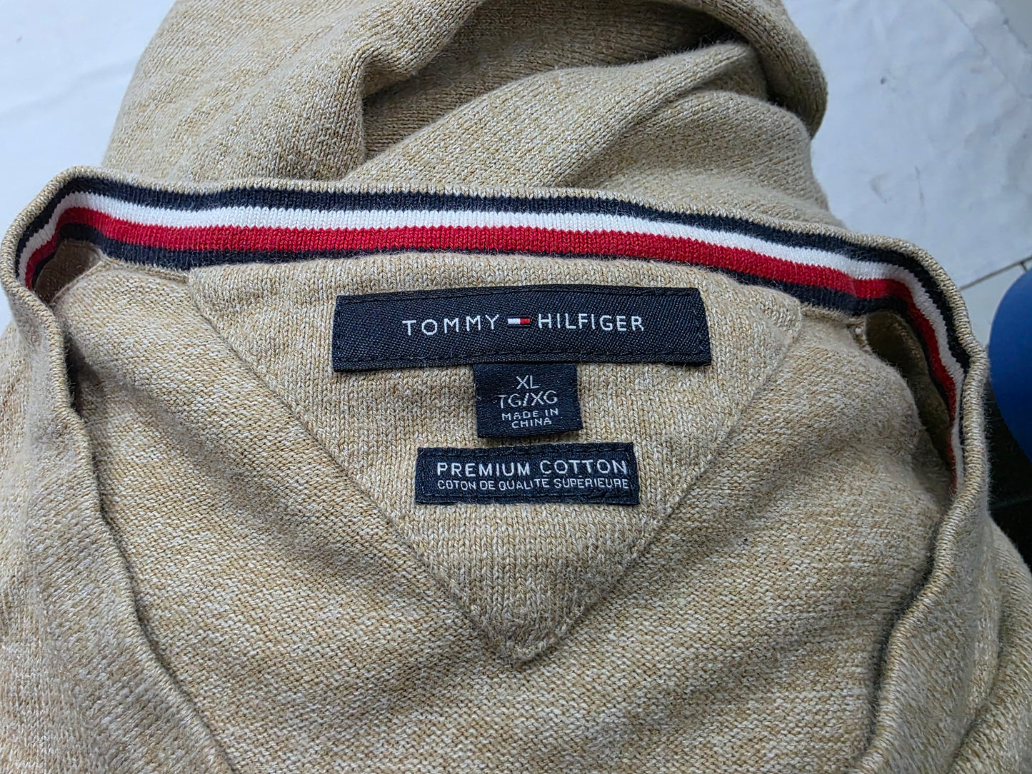 Sueter Tommy Hilfiger Xgrande Xl Cafe Algodon Premium