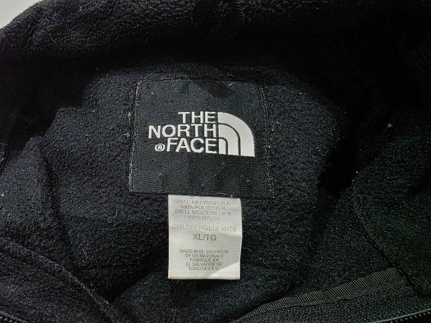 Chamarra The North Face Adolescente Xl 18 Polar Negro