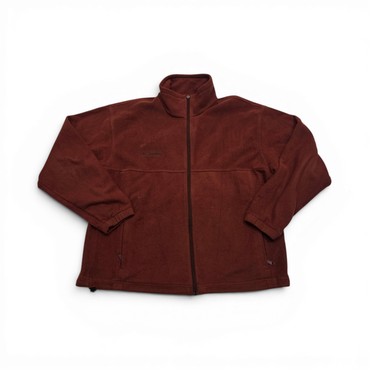 Chamarra Columbia Xgrande Xl Naranja Oscuro Polar