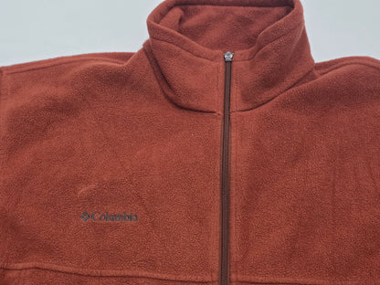Chamarra Columbia Xgrande Xl Naranja Oscuro Polar