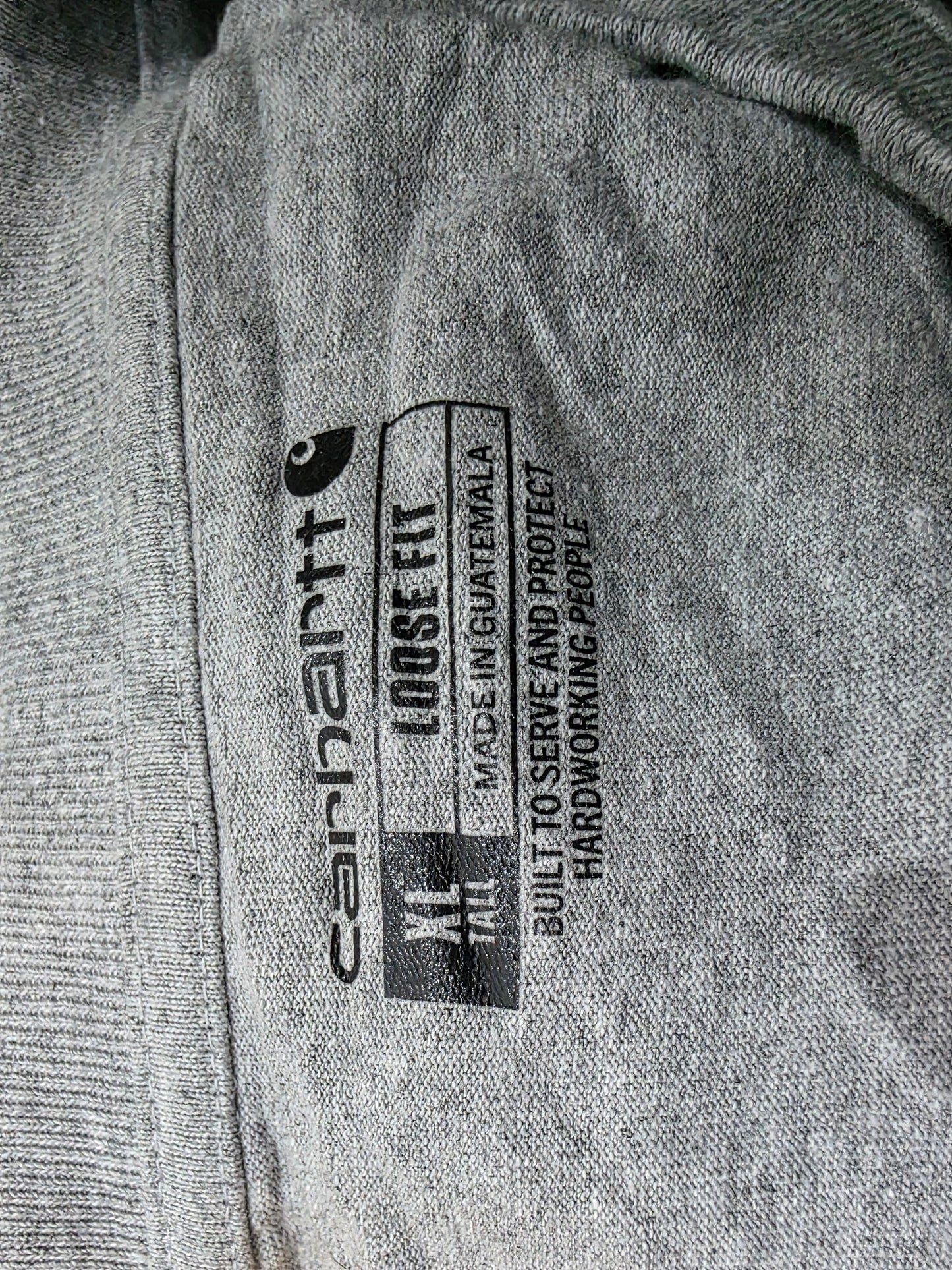 Playera Manga Larga Carhartt Xgrande Xl Gris Loose Fit Alto