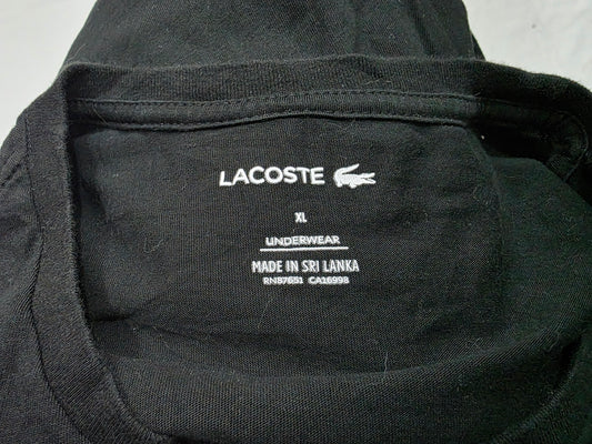 Playera Lacoste Xgrande Xl Negro Underwear