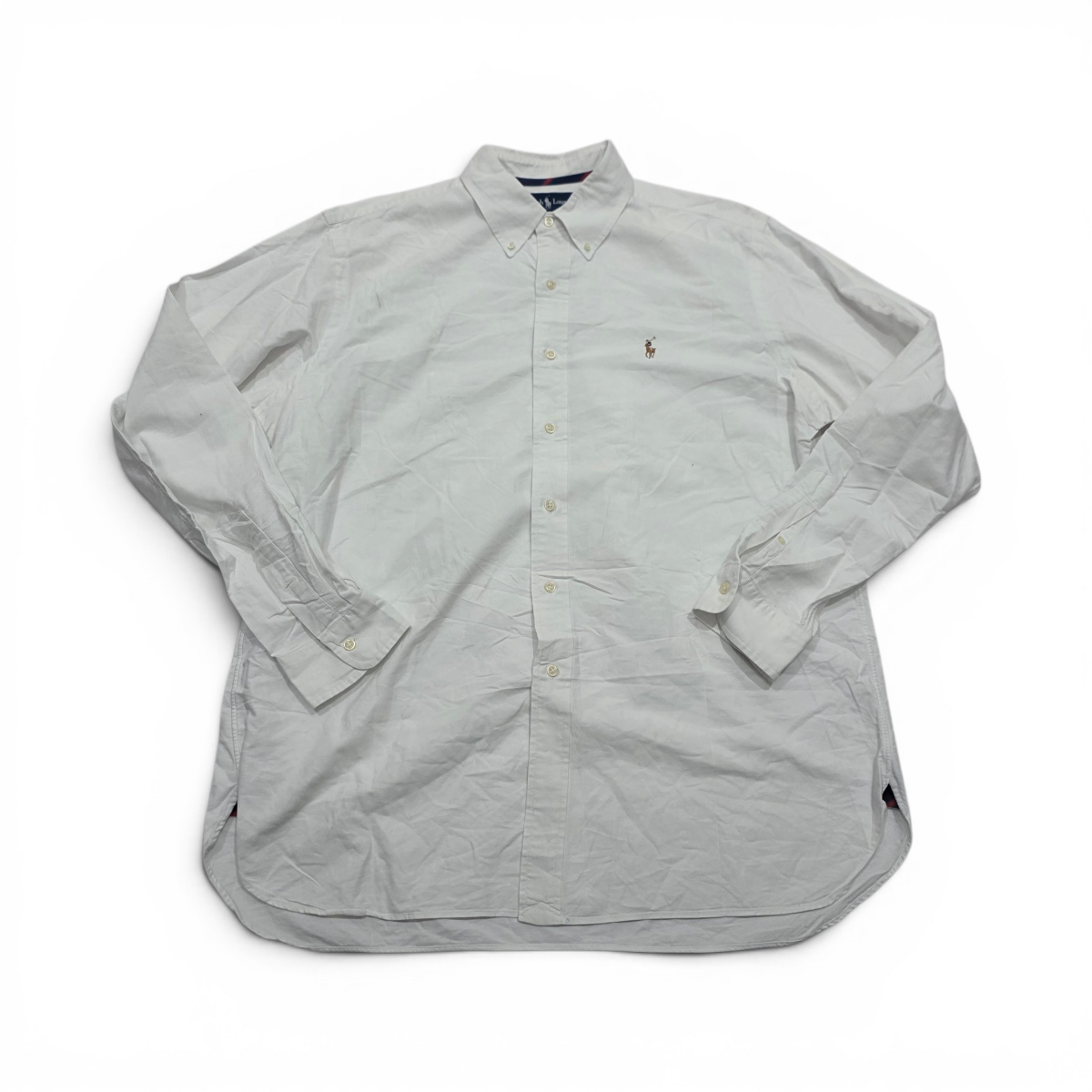 Camisa Ralph Lauren Xgrande Xl Classic Fit Blanca Pony Color