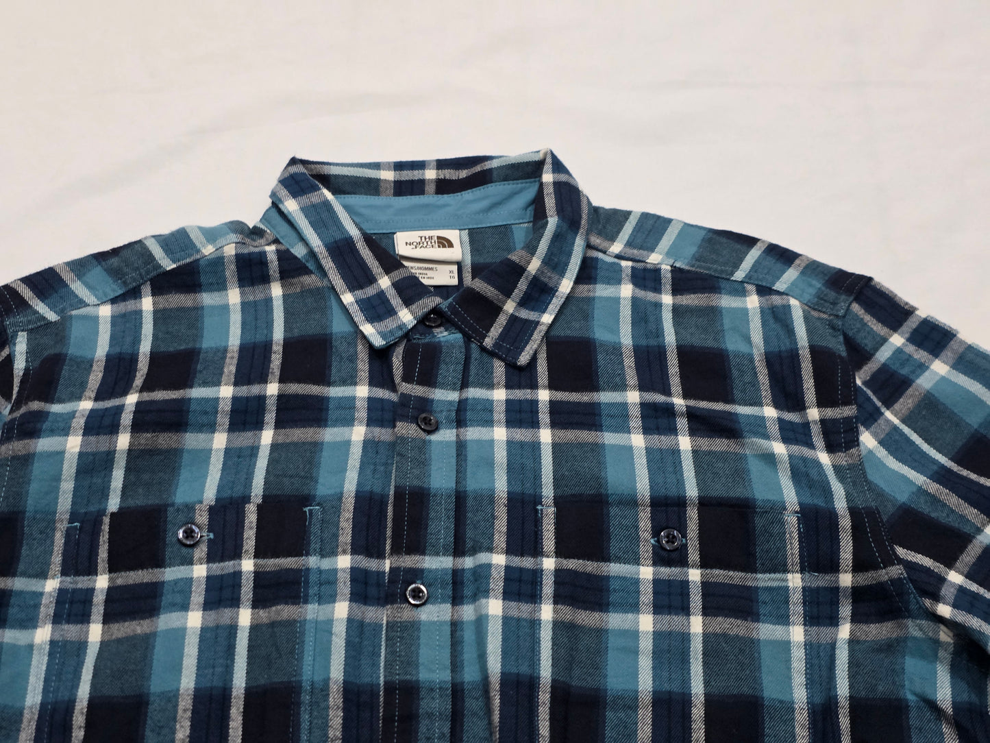 Camisa Ralph Lauren Xgrande Xl Azul Cuadro Franela