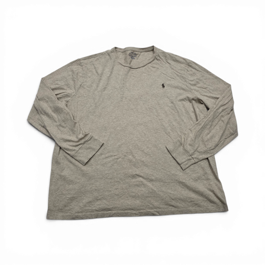 Playera Manga Larga Ralph Lauren 2xl Cafe Pony Cafe