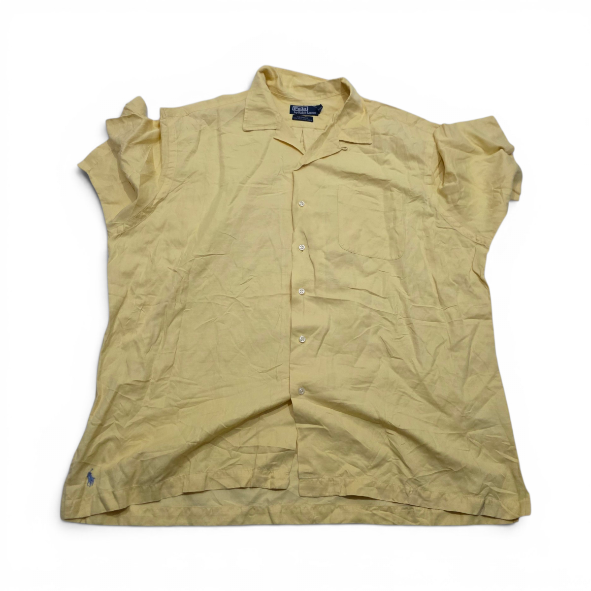 Camisa Manga Corta Ralph Lauren 2xl Caldwell Amarillo
